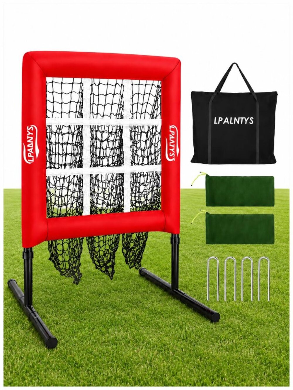 NEW 9 Hole Pitching Net with Strike Zone Improve Baseball Softball Accuracy to